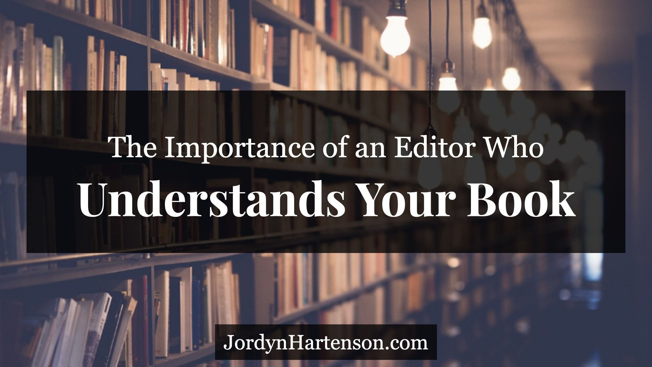 The Importance of an Editor Who Understands Your Book